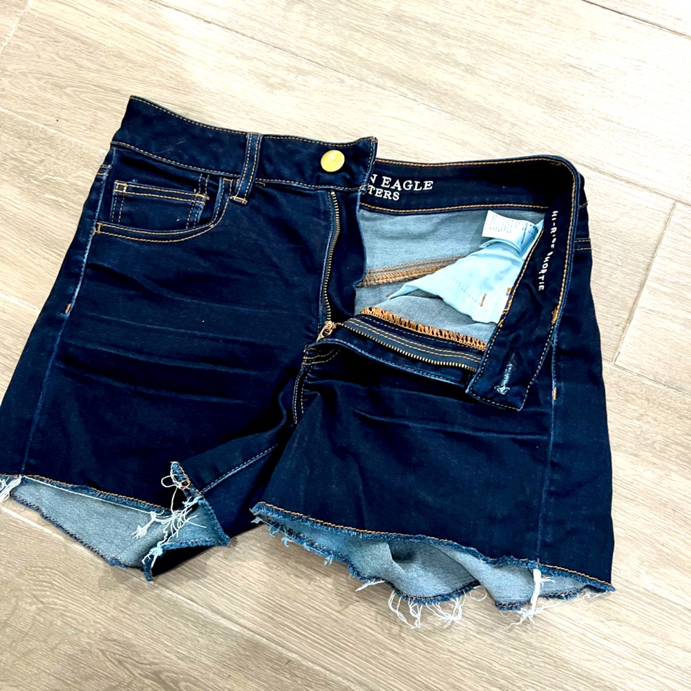 Dark wash AE shorts